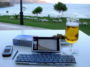 drinking imperial beer at the beach in costa rica
