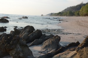 waves at the beach in costa rica