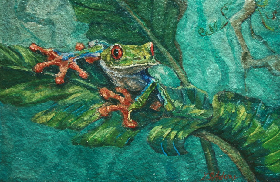 susan adams art frog painting susan adams art frog painting