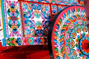 Painted oxcart at Sarchi, Costa Rica