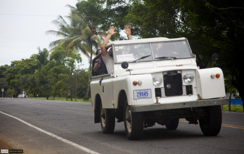 Throws your hands in the air like you just don't care!  You're in Costa Rica!