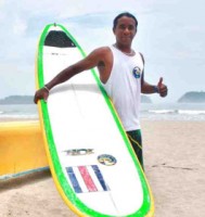 Samareno Alex Choco Gomez Surfing Costa Rica