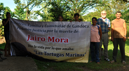Jairo Mora Sandoval family in Costa Rica