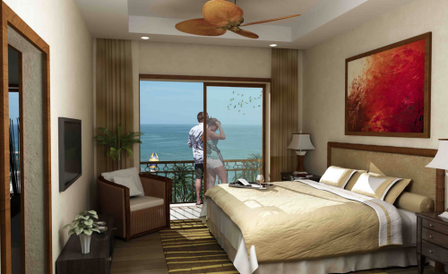 Master bedroom in Jaco beach condo
