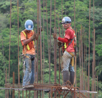 Contractors working at Croc's Casino Resort