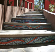 Mosaic Stairs designed by Juan Carlos Saldaña