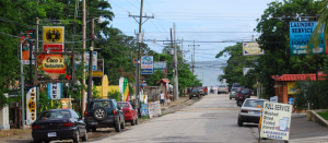 Main street through Samara Costa Rica