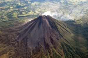 Arenal Volcano - aerial view