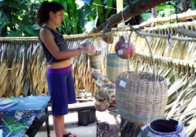 Bribri woman artisan in Costa Rica