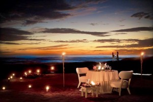 Cala Luna romantic sunset dinner