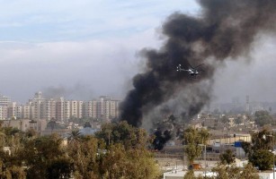 Blackwater helicopter over Iraq. Wikimedia Commons