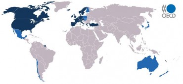 OECD member nations as of mid-2015. Wikimedia Commons