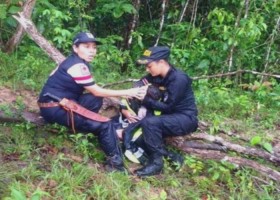 The moment Teresita is rescued. Source: MSP