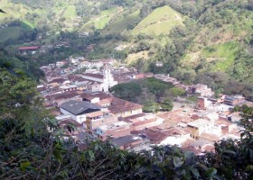 The town of Salgar before the landslides. Source: Government of Antioquia