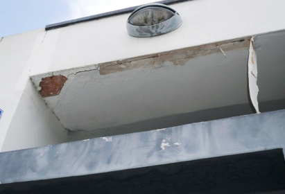 water damage on a costa rica roof water damage on a costa rica roof