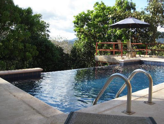 Amatierra pool with mountain view