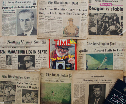 Ansel Adams in a sea of headlines.