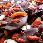 Superfood dark chocolate with dried fruit and nuts