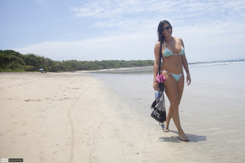 Priscila on Playa Tamarindo by Scott Alexander