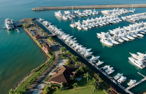 Boats in Los Sueños Marina of Costa Rica