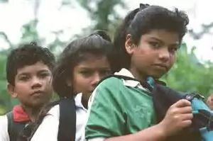 Bribri schoolchildren in Costa Rica
