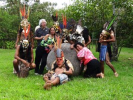 Borucas at the Stone Sphere Museum in Costa Rica