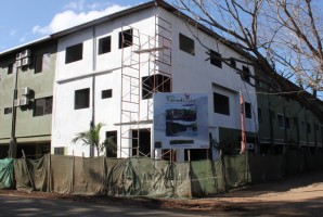 Front of the Paradizio Condo development in Playas del Coco