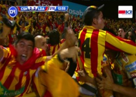 Screencap of Repretel broadcast of the match