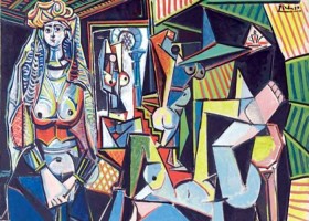 "Les femmes d’Alger, Picasso, version O" by Source (WP:NFCC#4). Licensed under Fair use via Wikipedia 