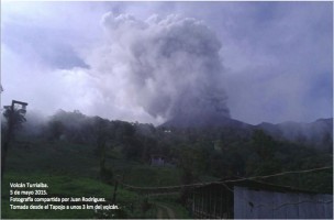 The Turrialba on May 5. OVSICORI