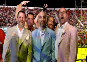 Faith No More dressed up during a recent charity concert in Chile