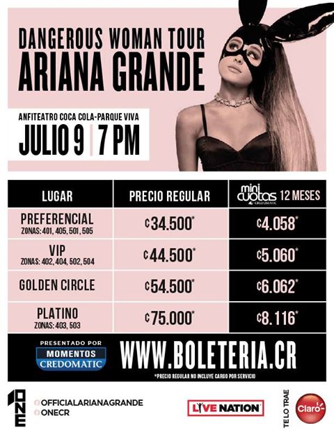 Tickets Go On Sale For Ariana Grande Concert In Costa Rica