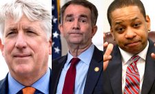 Gov. Rob Northum, Lt. Gov. Justin Fairfax, Attorney General Mark Herring